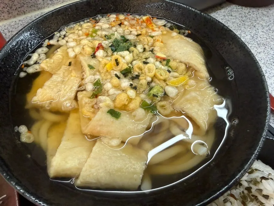 Hot udon included in the solo set