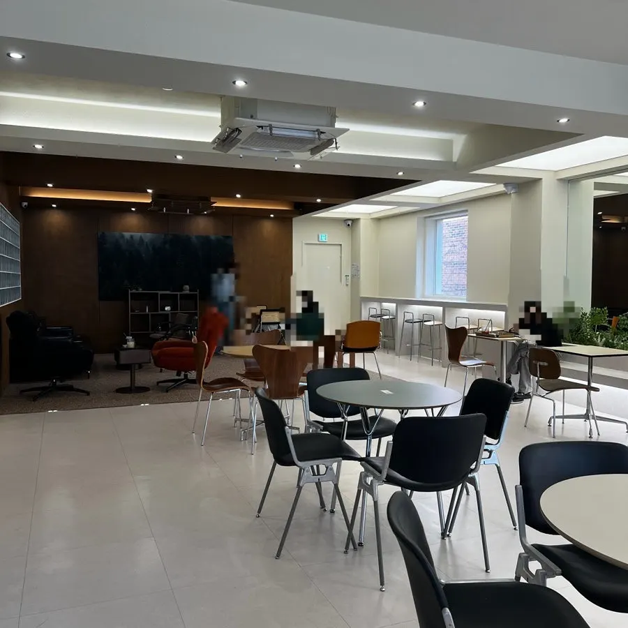 Noknok's first-floor space with a hip atmosphere