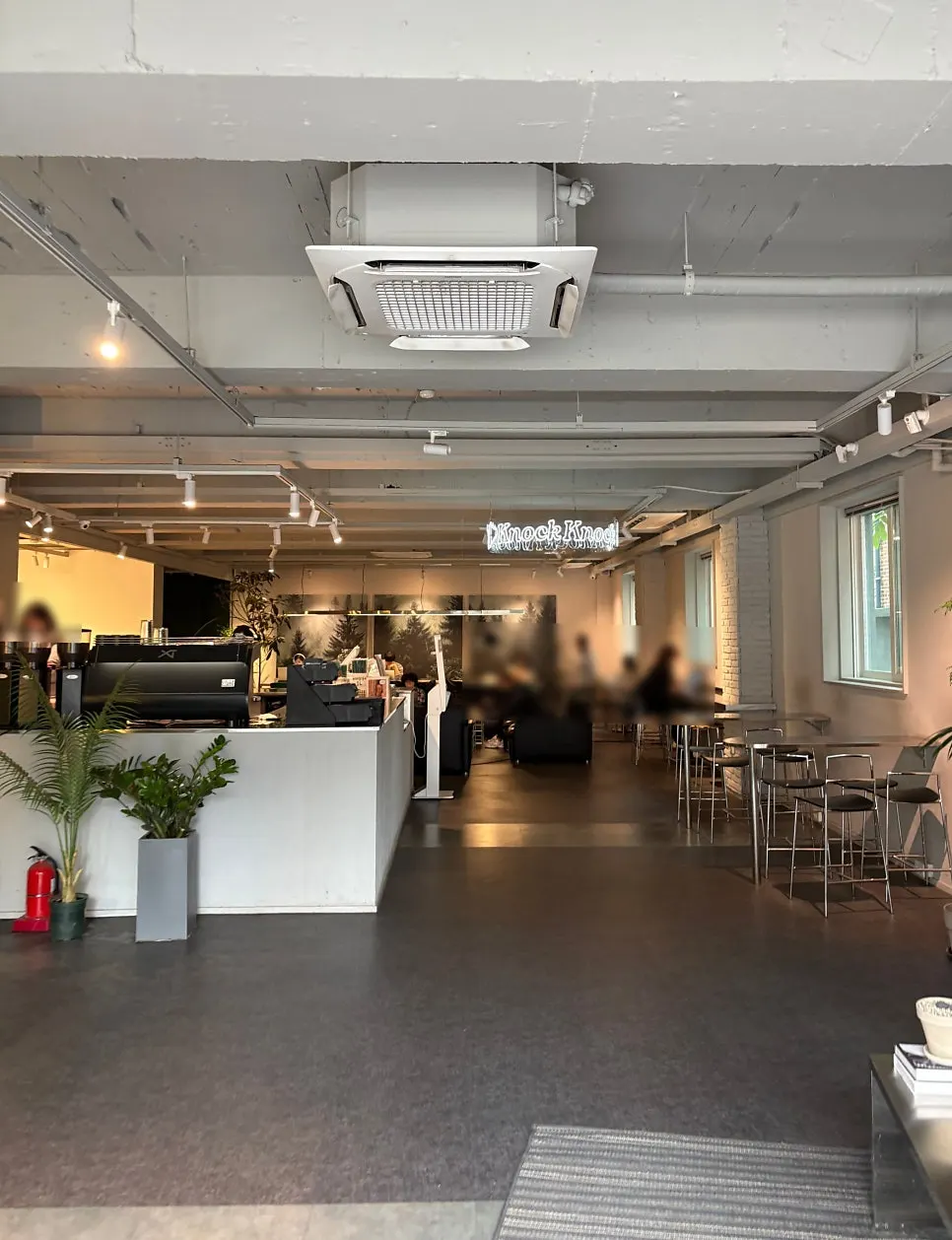 Spacious interior view from the 1st floor entrance of Noknok