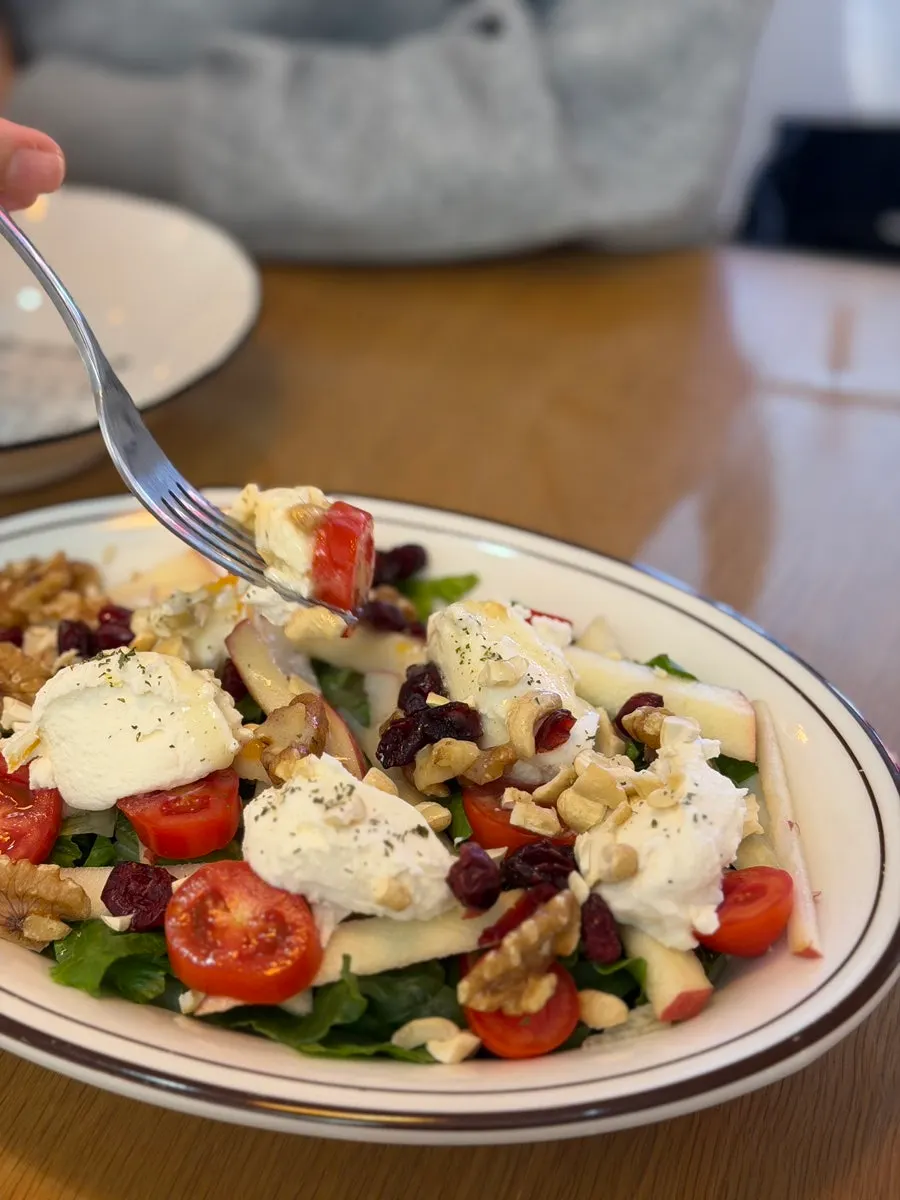 A thick, creamy piece of ricotta cheese