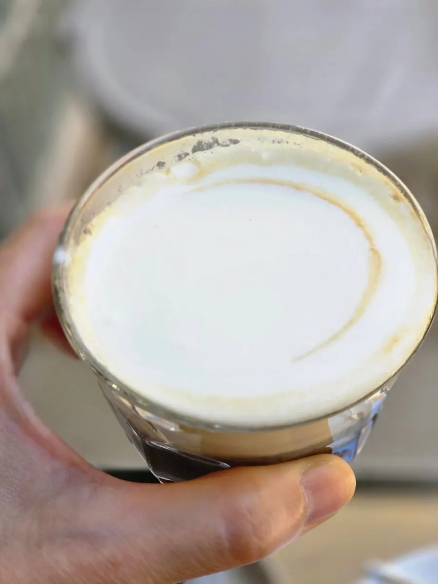 Pip Coffee topped with a generous layer of cream