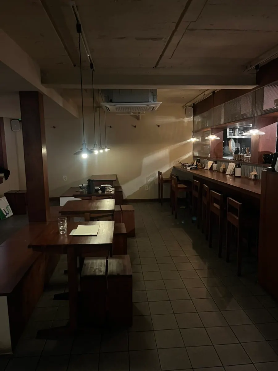 Restaurant seating with tables for two to four people