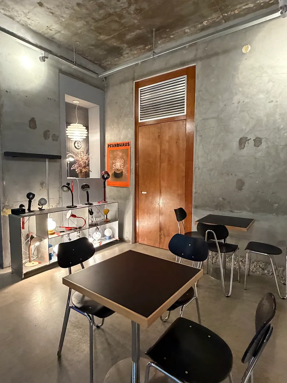 Café seating areas with different atmospheres