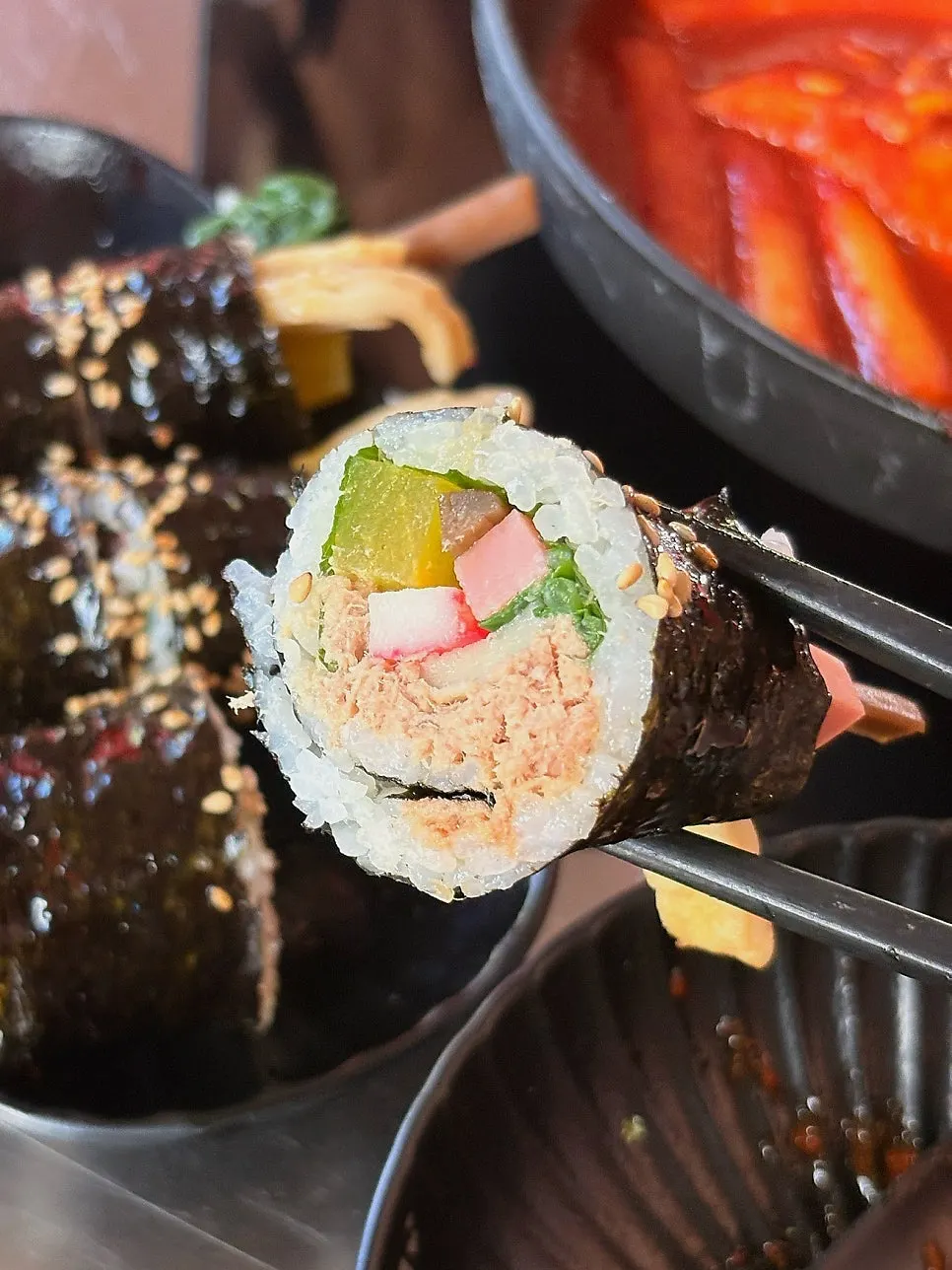 통통한 우량아 꼬마김밥 반반 구성