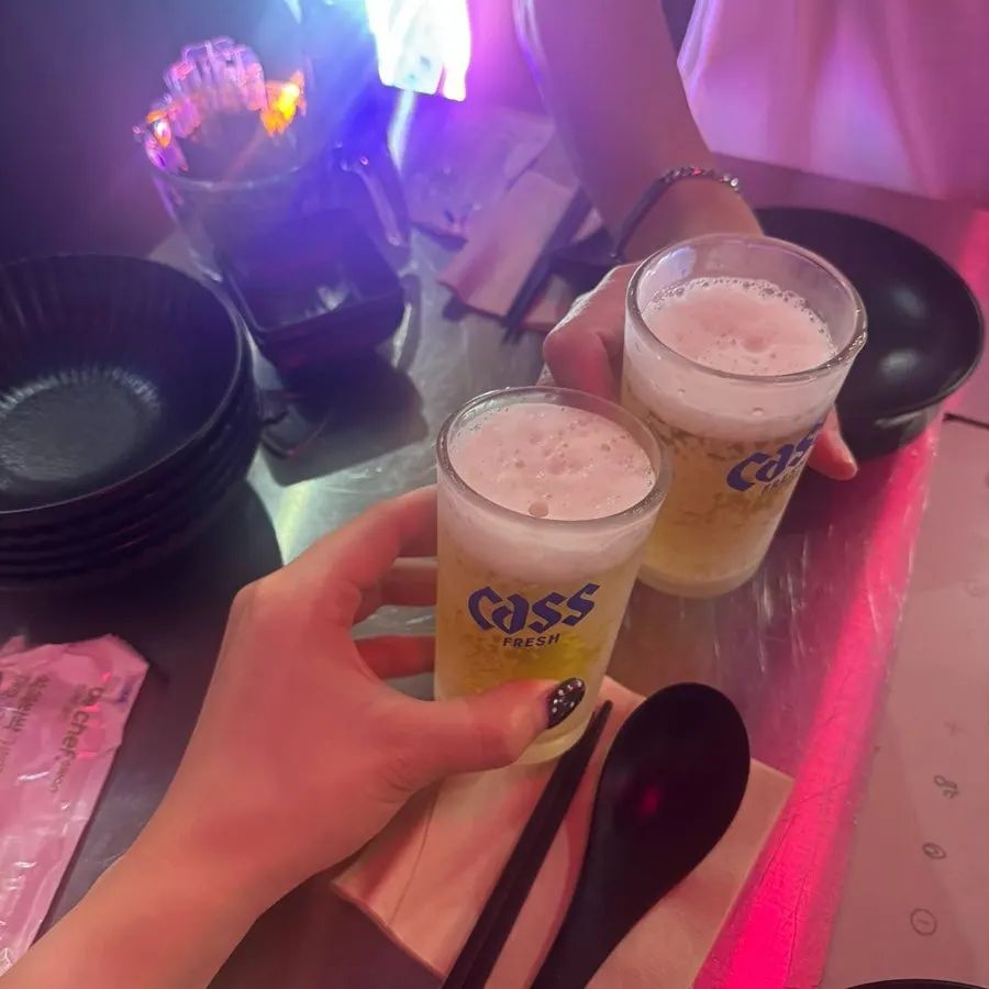 Tteokbokki and ades on the table