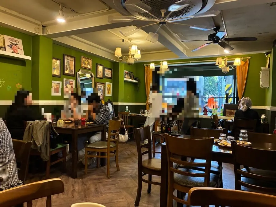 Seating inside Hey Joji