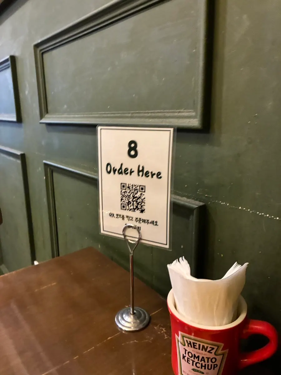 Table QR ordering guide