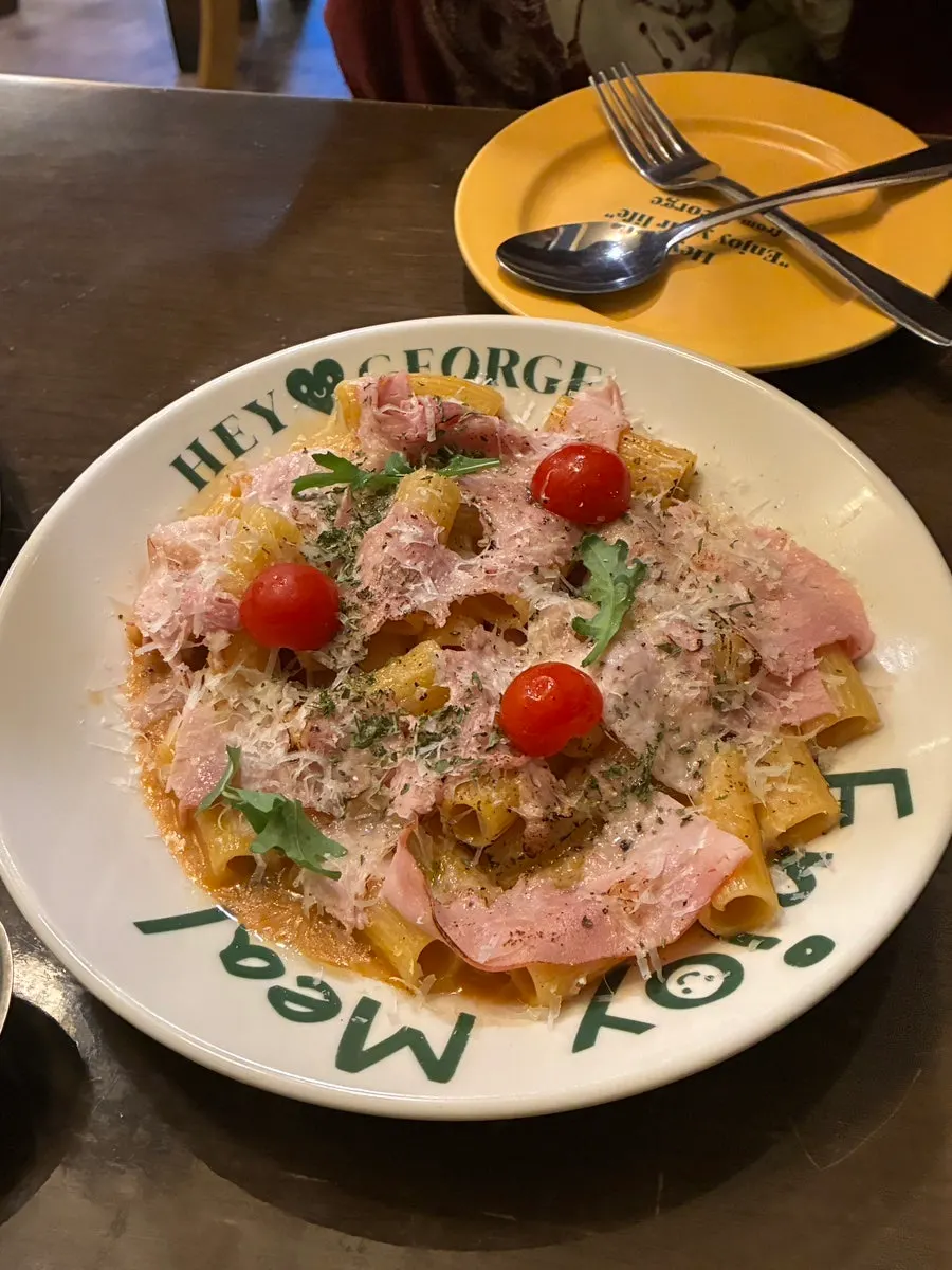Hey Joji jambon butter cheddar pasta