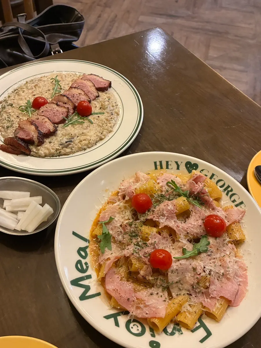 Duck truffle cream risotto