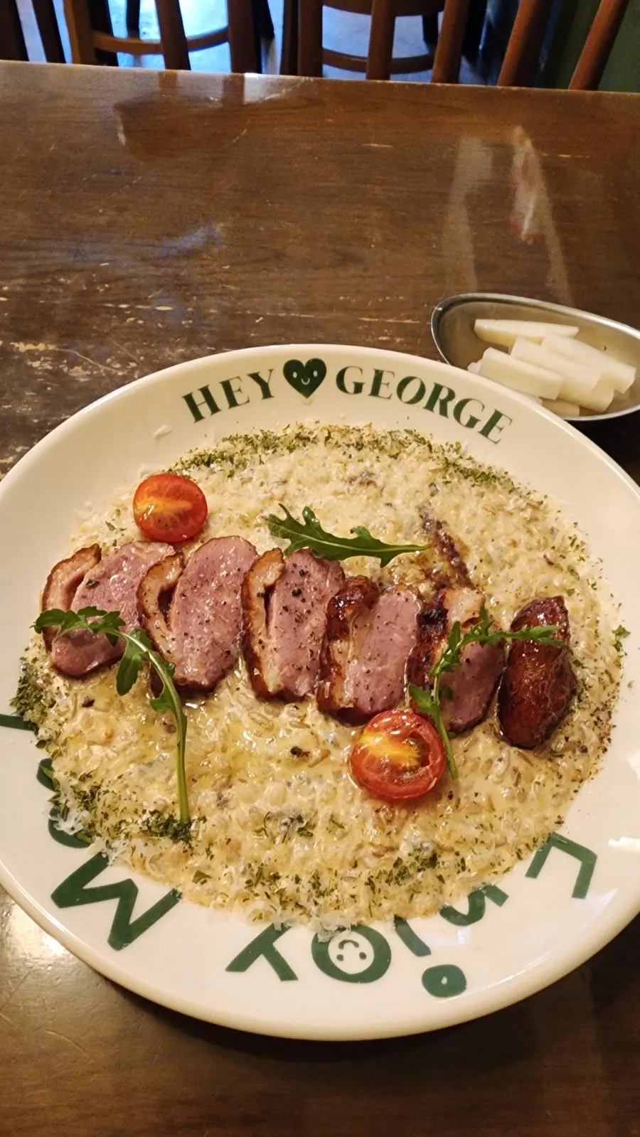 Photo of duck truffle cream risotto
