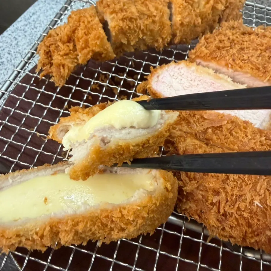 Cheese katsu from the triple katsu