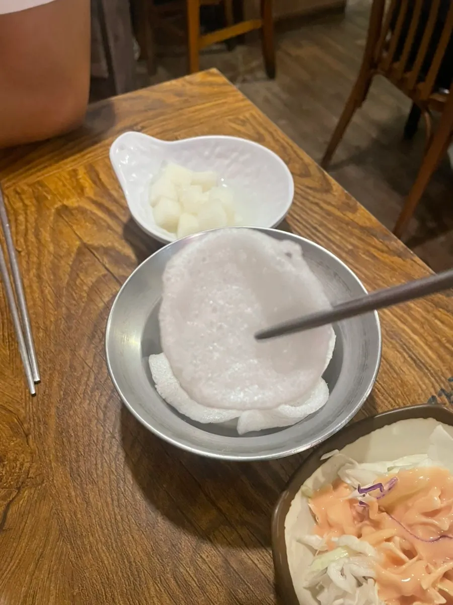 Self-serve aprons at the restaurant