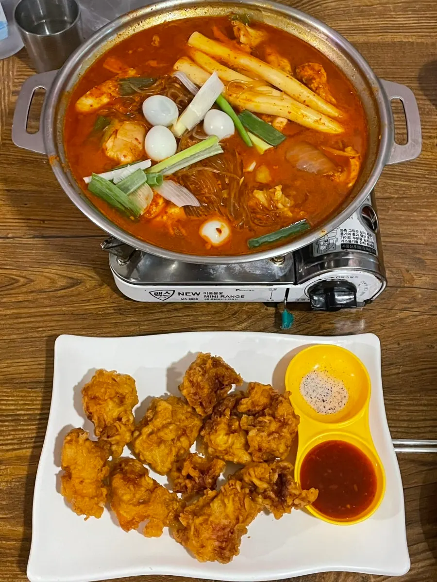 Dakdoritang with chicken and glass noodles