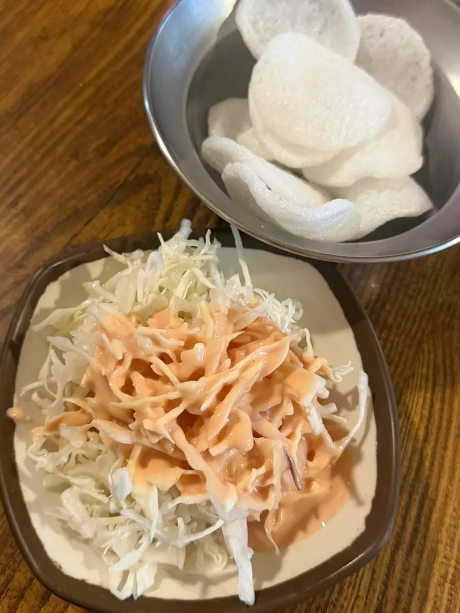 Basic side dishes served with chicken dishes