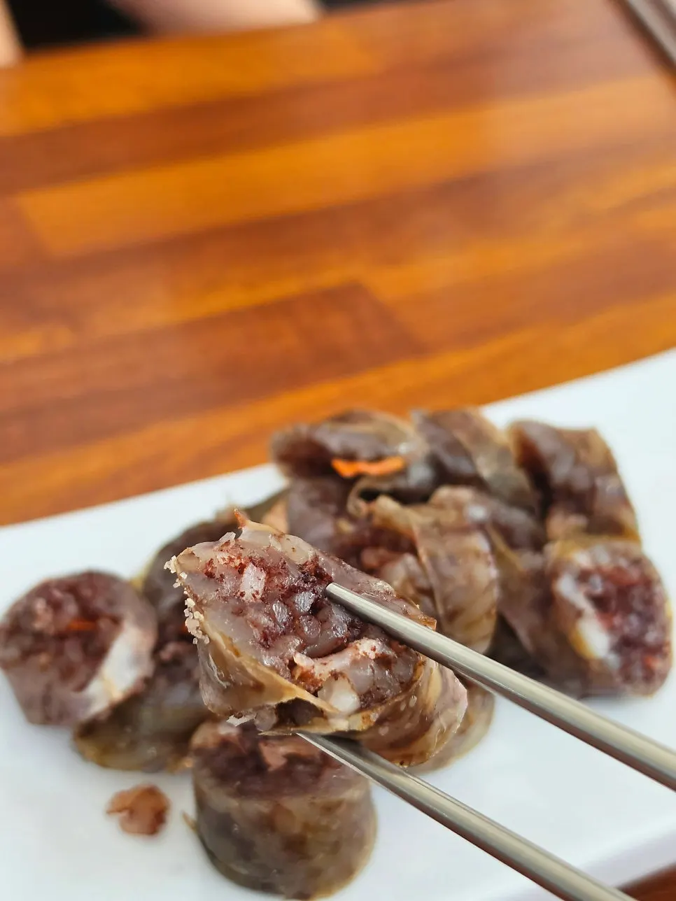 신선면가 서비스 순대 접시