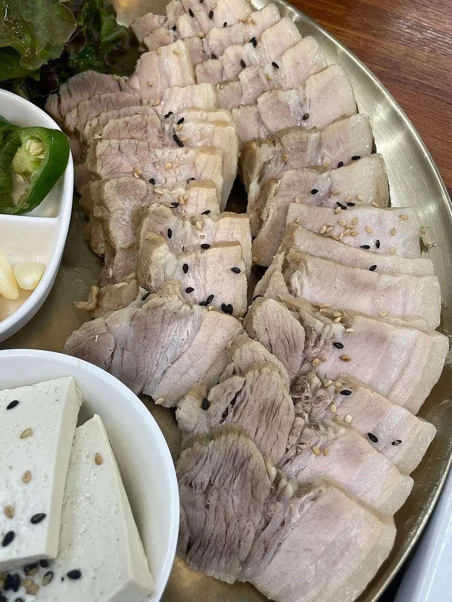 보쌈한상 소자 상차림 전체