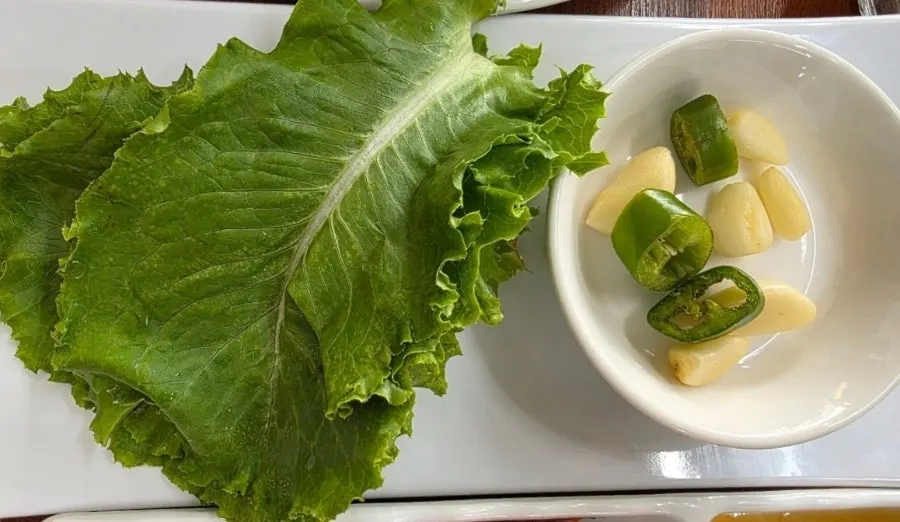 Bossam taster served with tofu