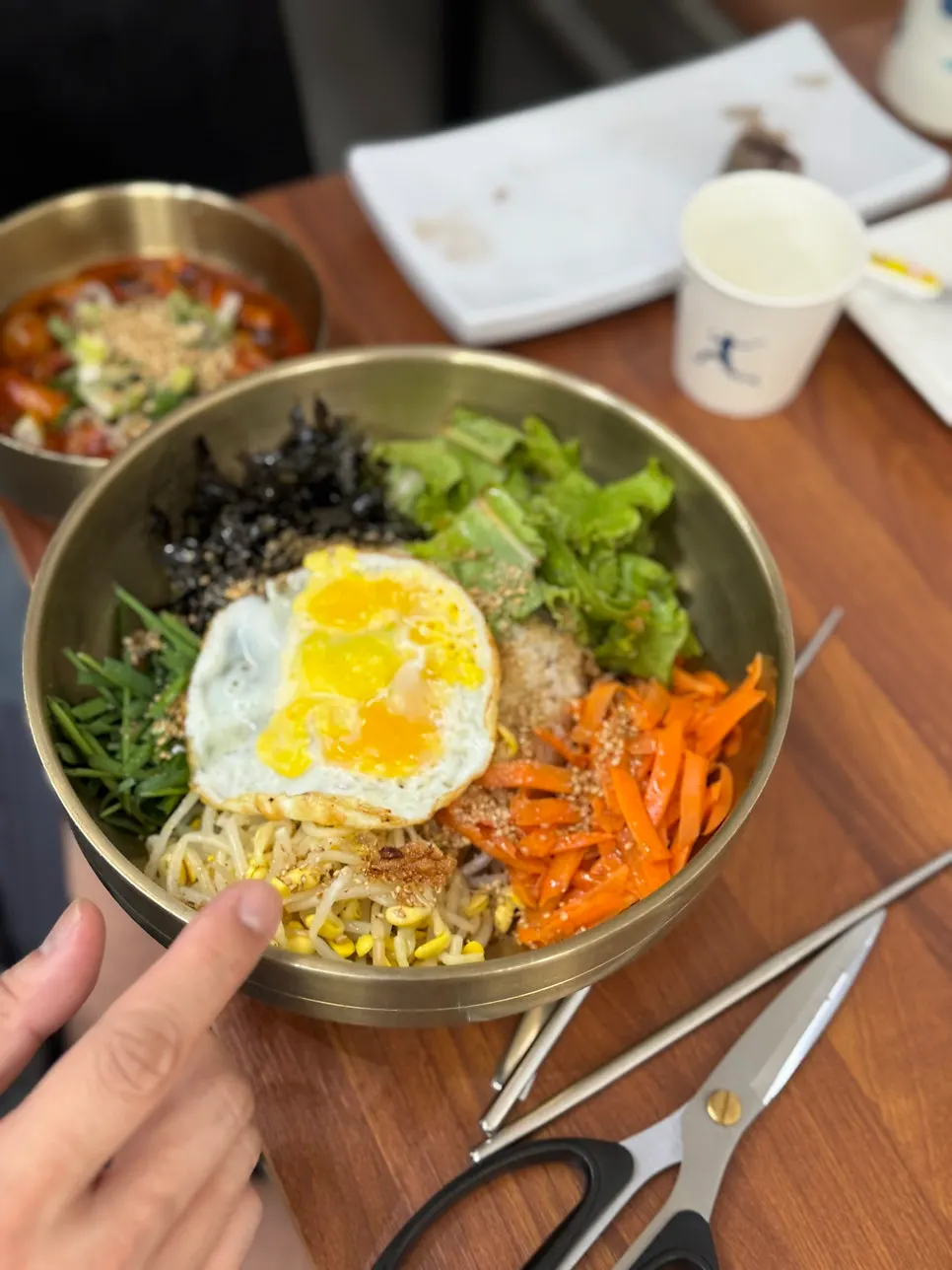 맛보기보쌈 세트로 차려진 상차림
