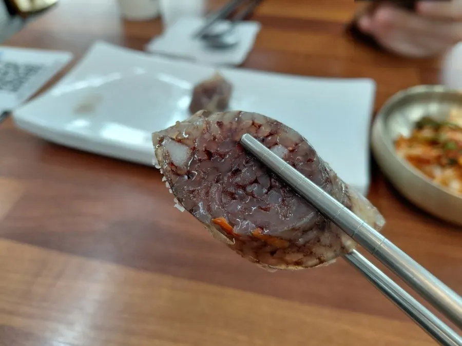 Complimentary tasting portion of sundae