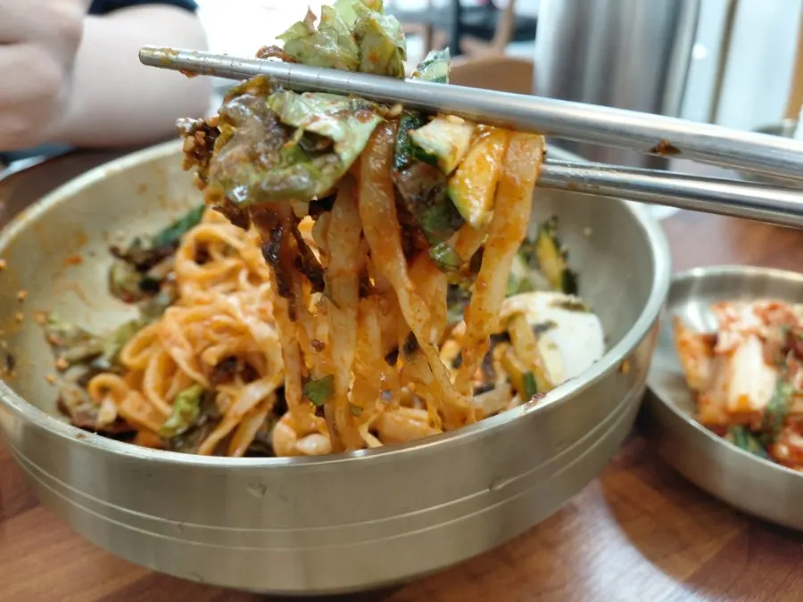 Combination of bossam and stir-fried octopus