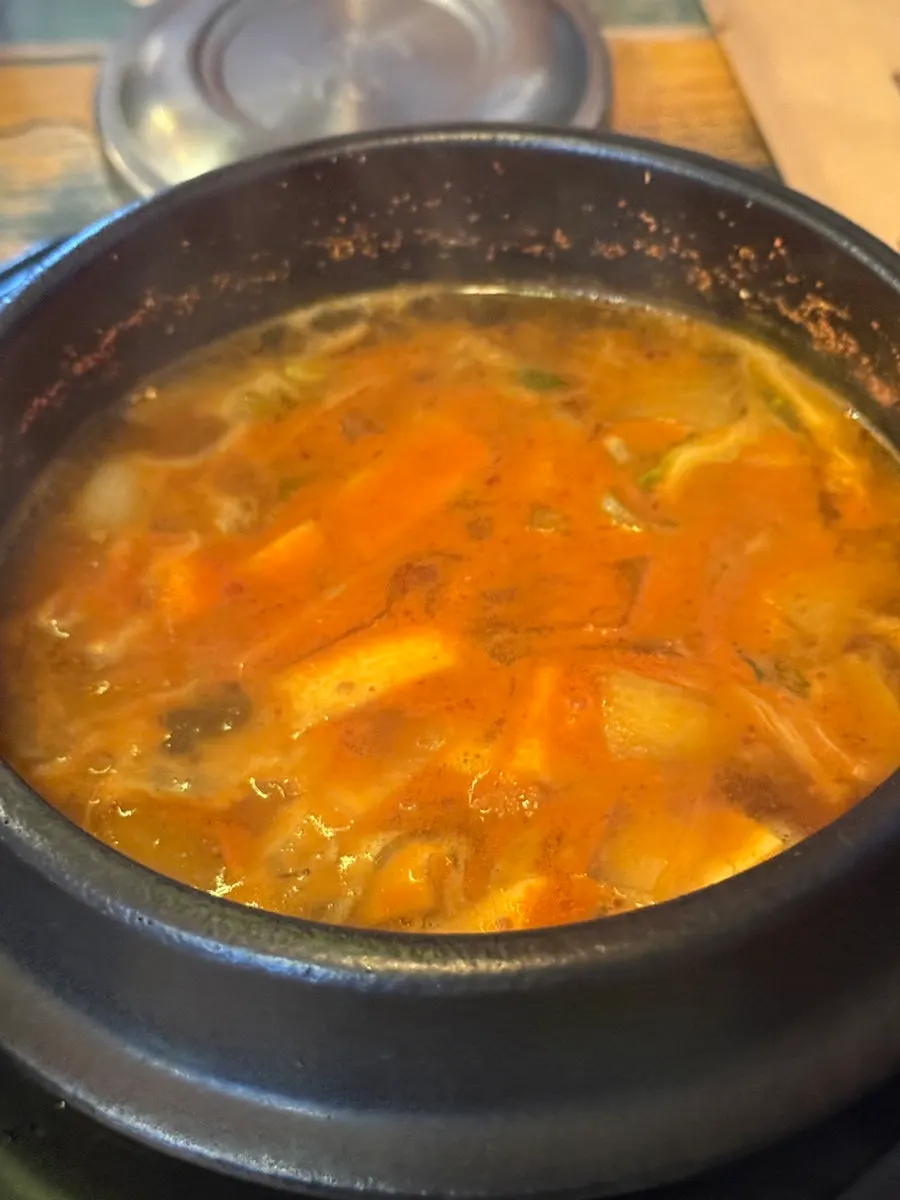 마무리로 먹은 소갈비살과 된장찌개