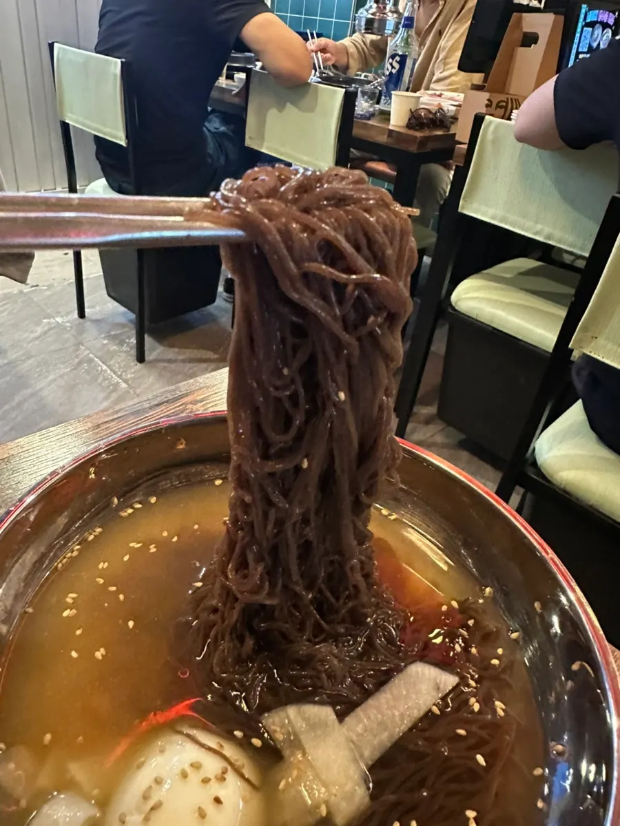 영수증 리뷰 이벤트로 받은 물냉면