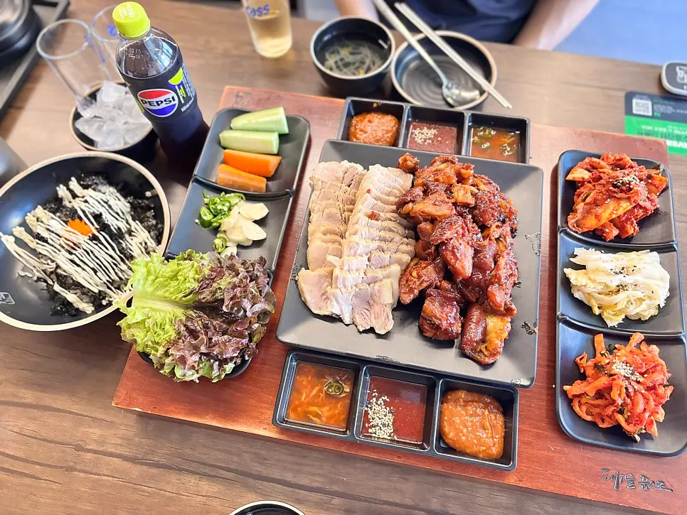 주문 전 세팅된 테이블 모습