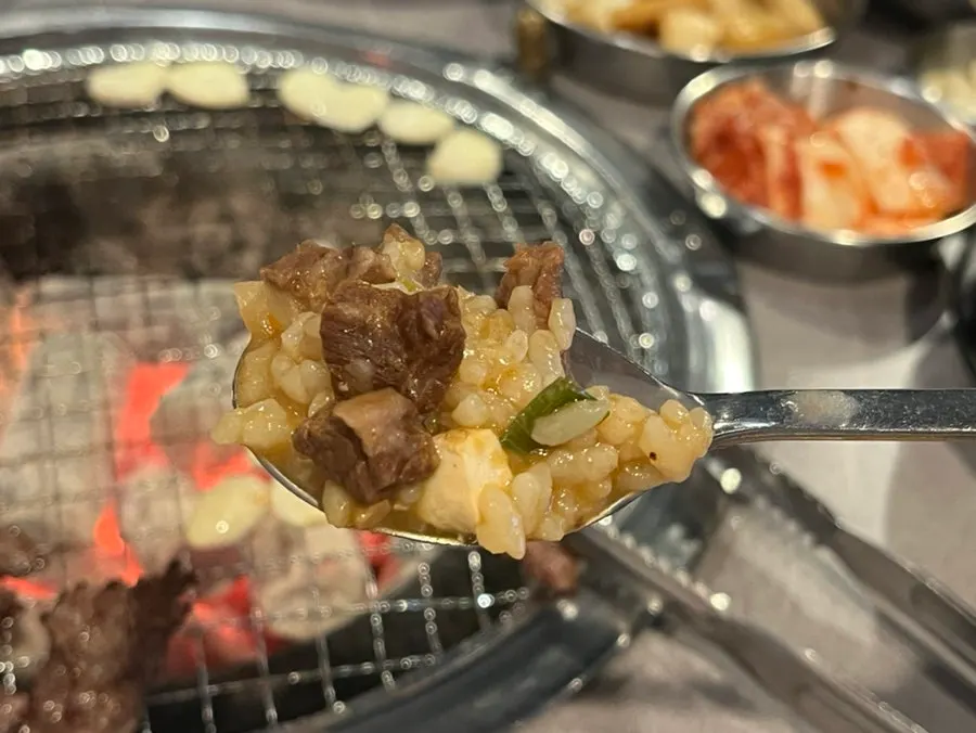 Soybean-paste rice in an earthenware pot
