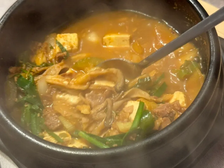골목집갈비살 기본 반찬 상차림