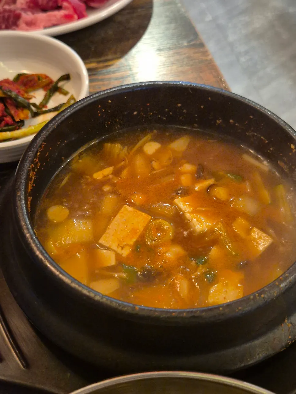 Complimentary Hanwoo doenjang stew