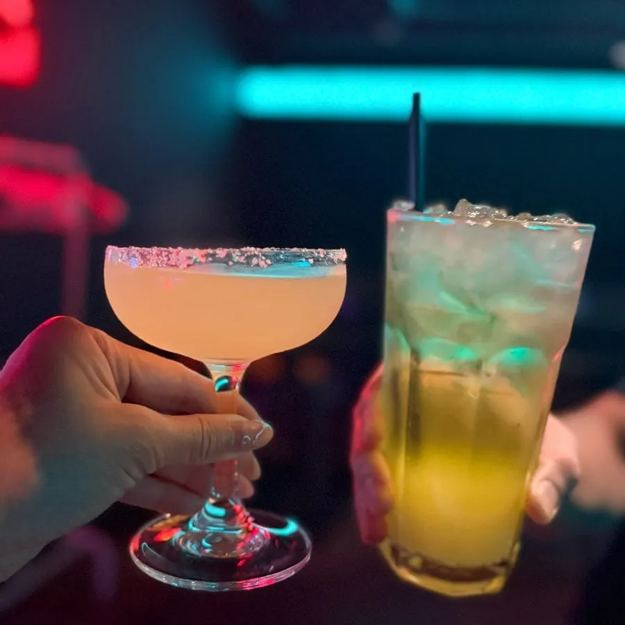 A cocktail ordered at Holiday Pub
