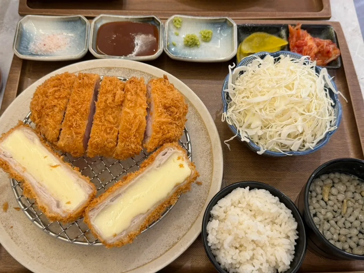 한 번에 나온 카츠고엔 모듬카츠 상차림