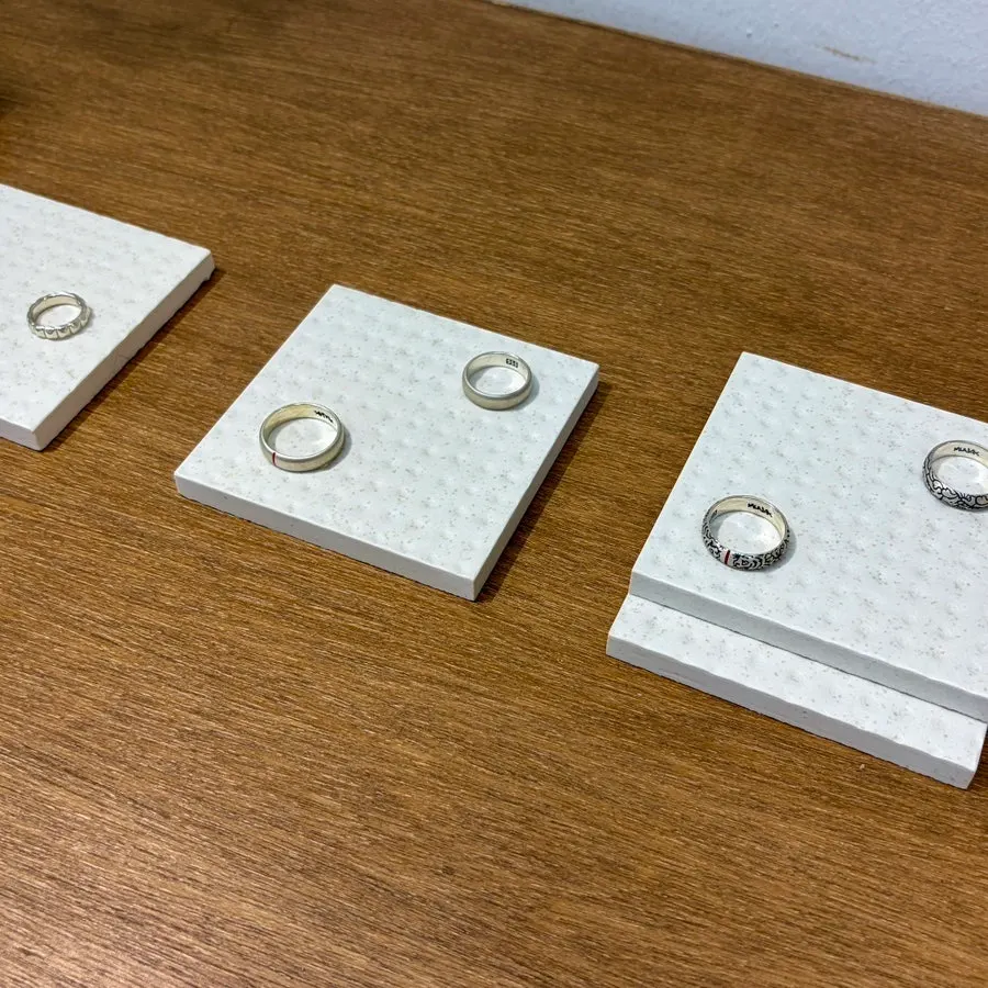 Wax-carved ring design samples