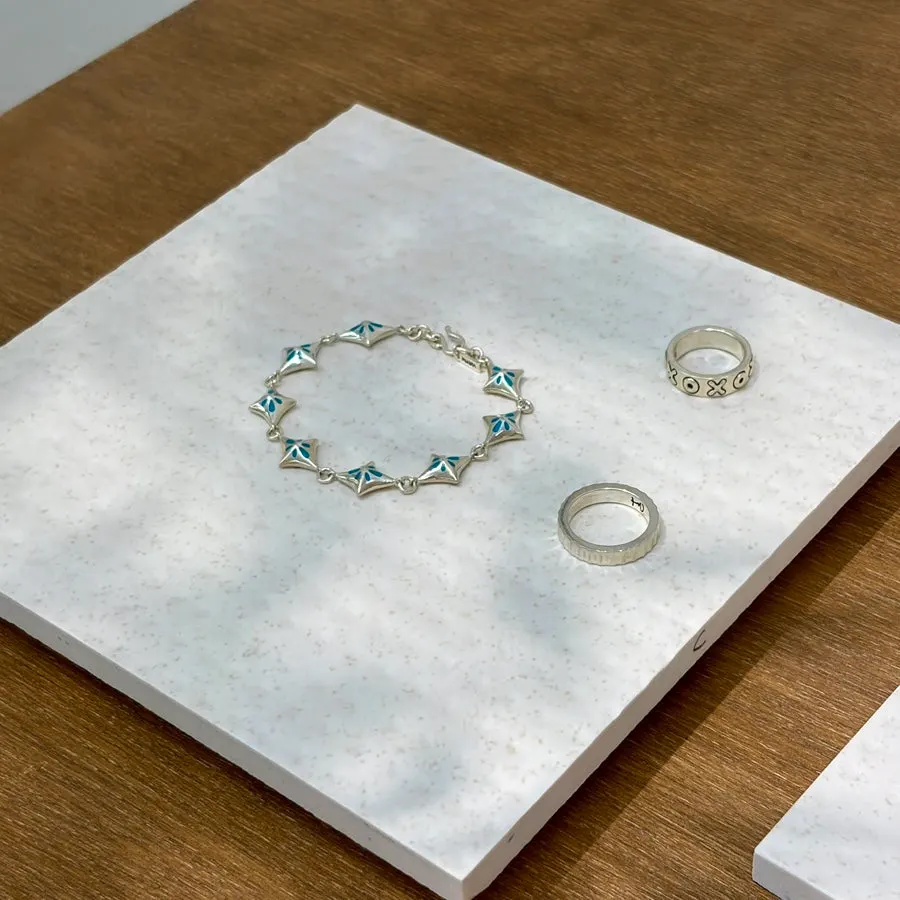 Wax-carving design reference samples prepared in the workshop