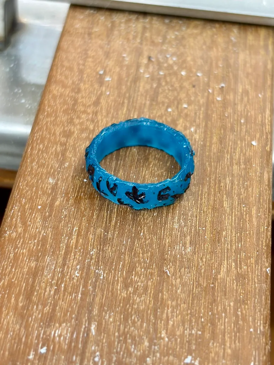 Ring-making process after filling the wax back in