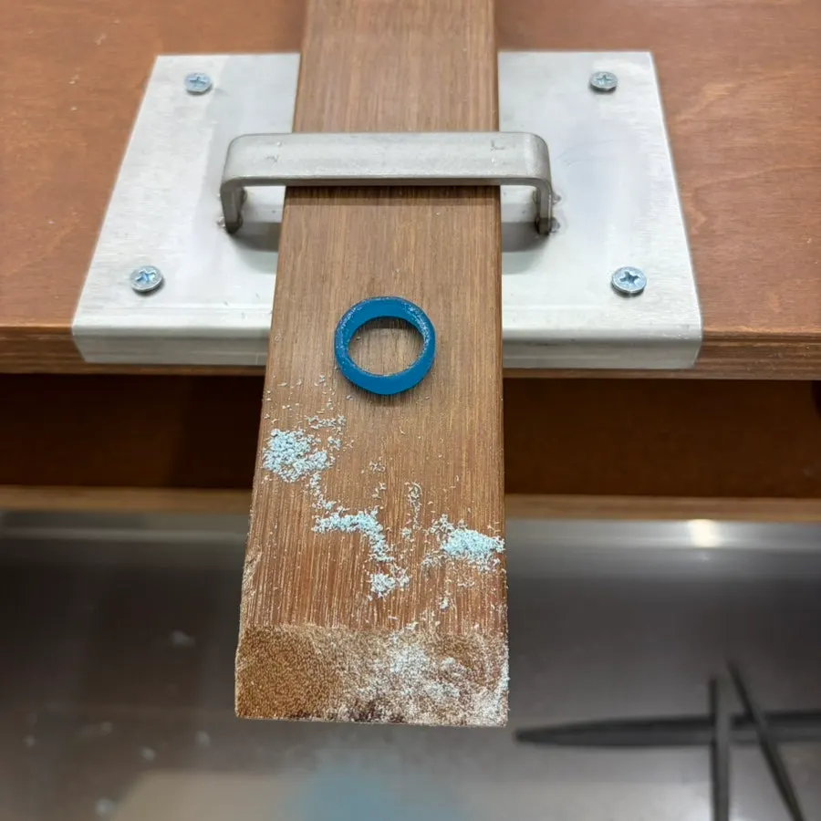 Beginner working in a wax-carving class