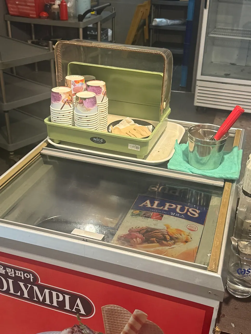 Dessert corner available after the meal