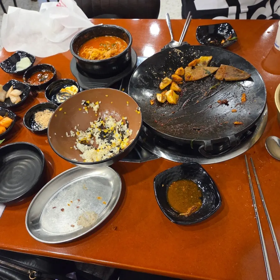 연수곱창 연수본점 반찬 셀프코너