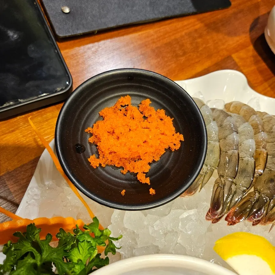 Plate of crispy fried shrimp heads