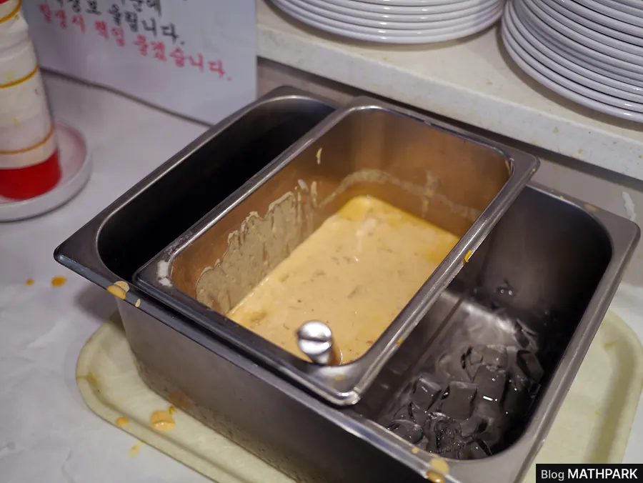 Ramyeon noodle add-ins and side dishes at the self-serve bar