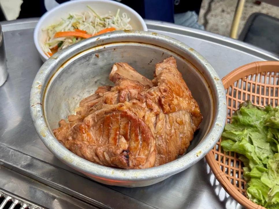 Individual cabbage salad served per person