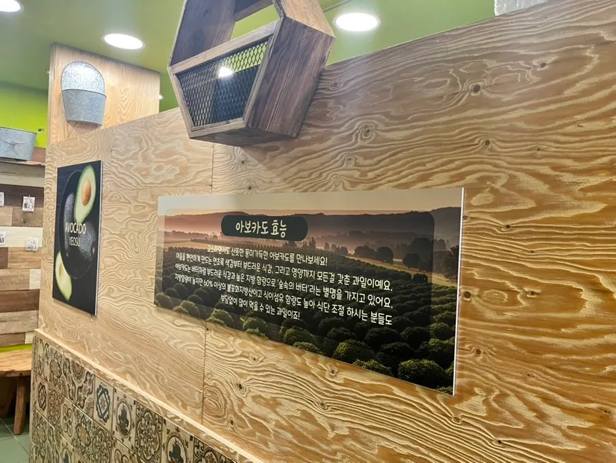 아보카도 메뉴 세 가지 상차림