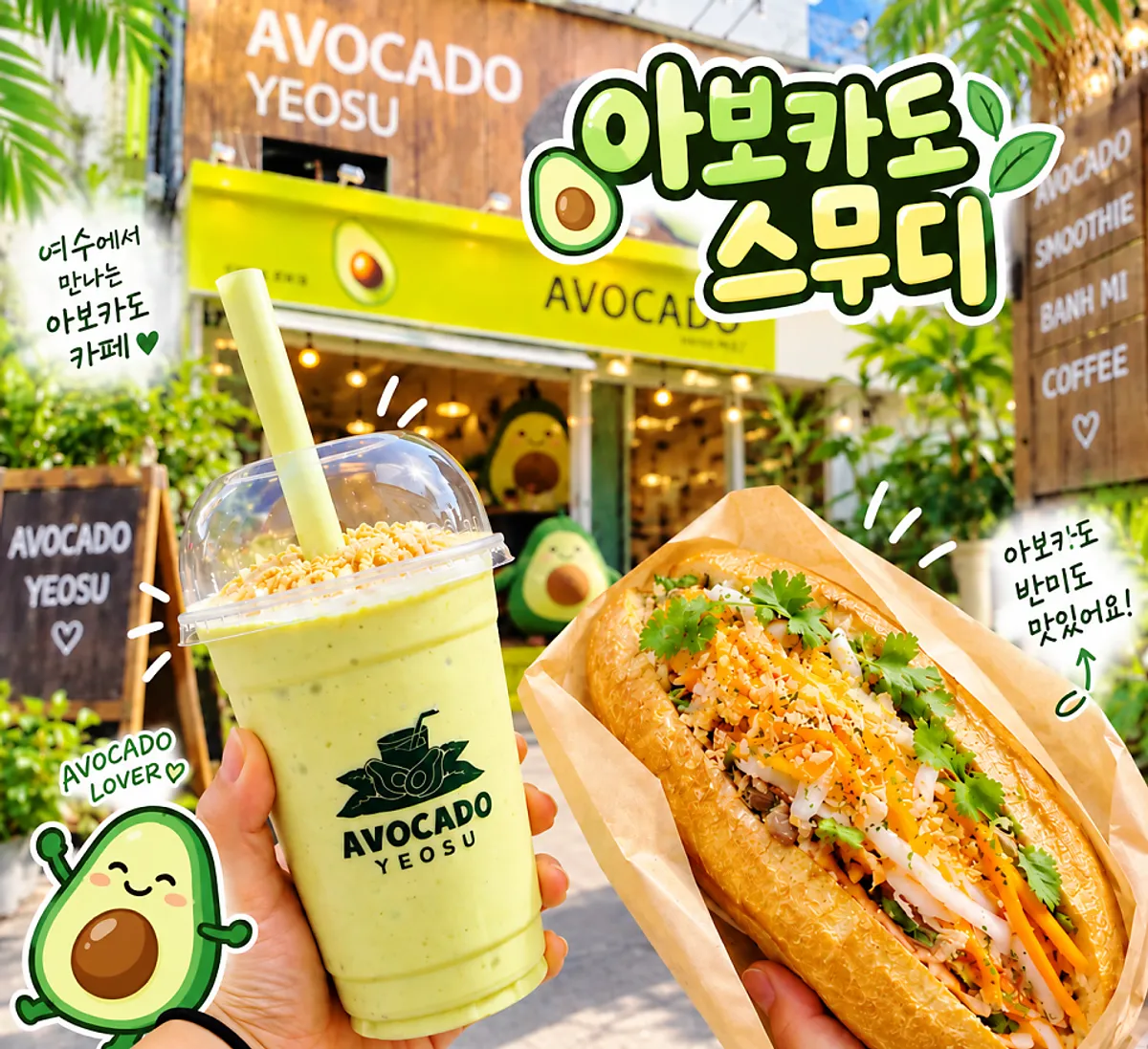 여수 통제영4길 카페 아보카도 여수 매장