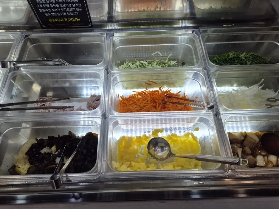 Shabu-shabu sauces and basic table setting