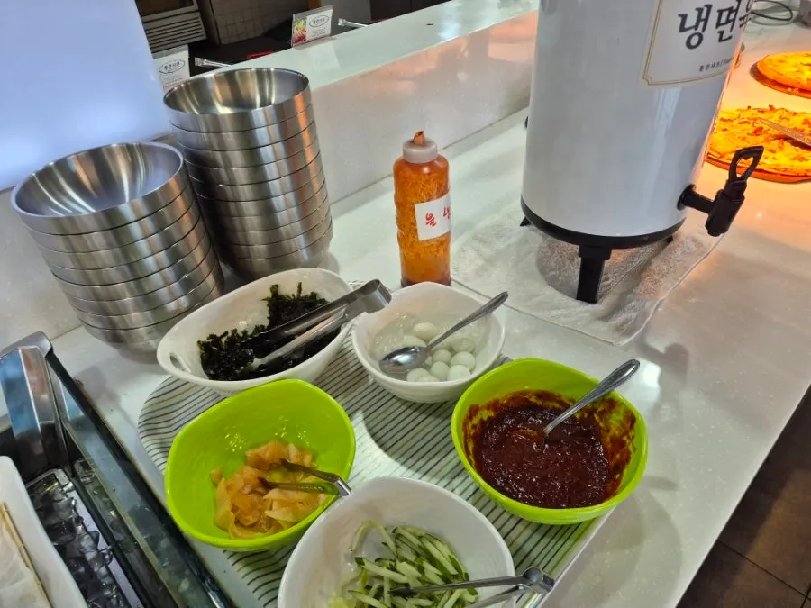 Plate piled with fresh salad