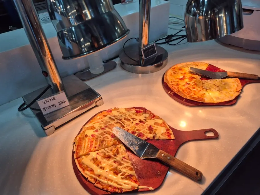 Plate of dishes from the salad bar