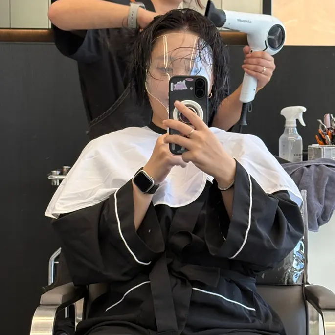 Hair washing process after coloring