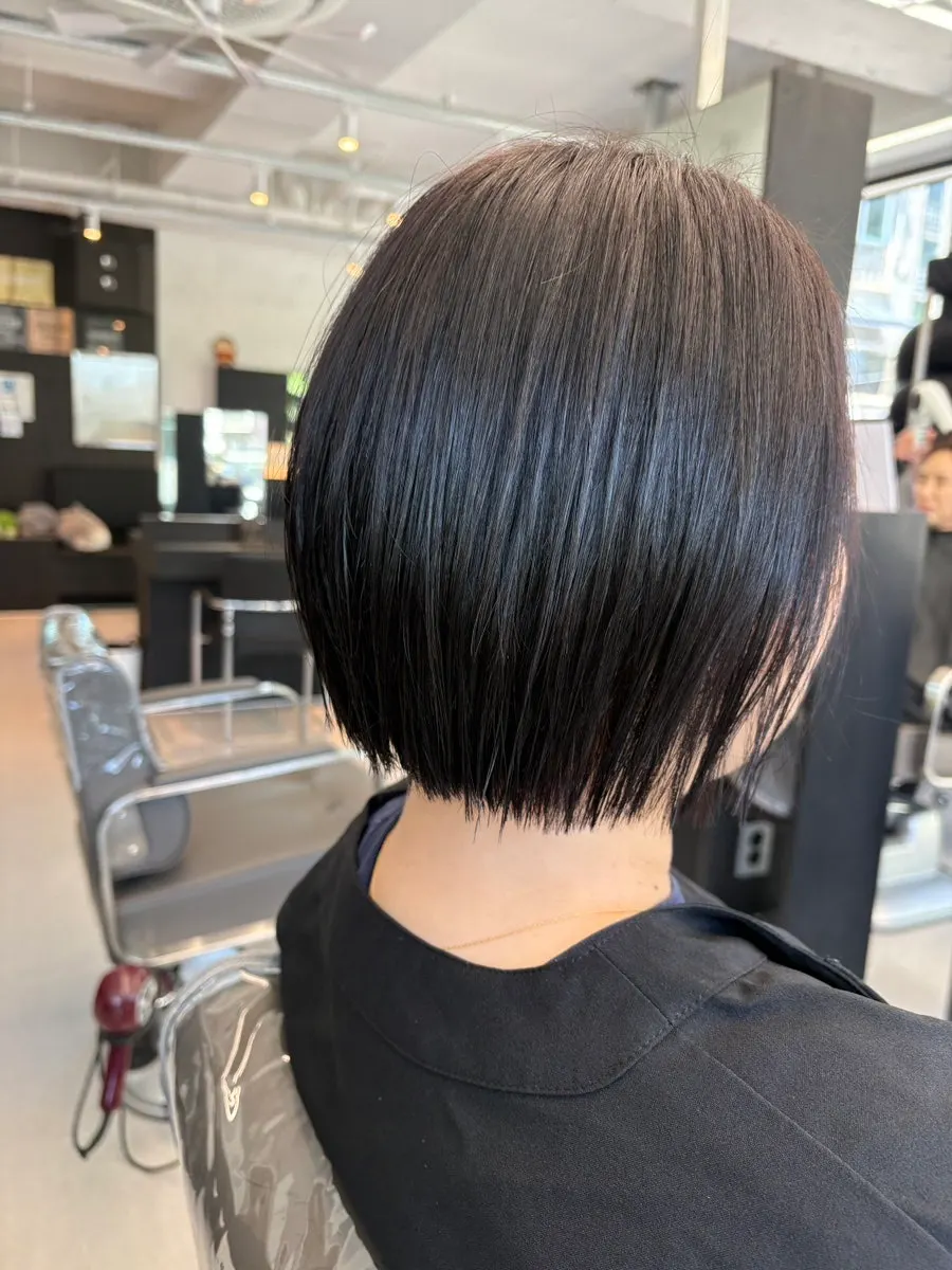 Hair color I loved after blow-drying