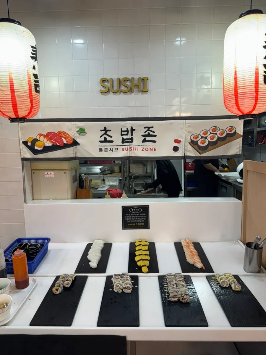 통큰샤브 샐러드바 사이드 메뉴 코너