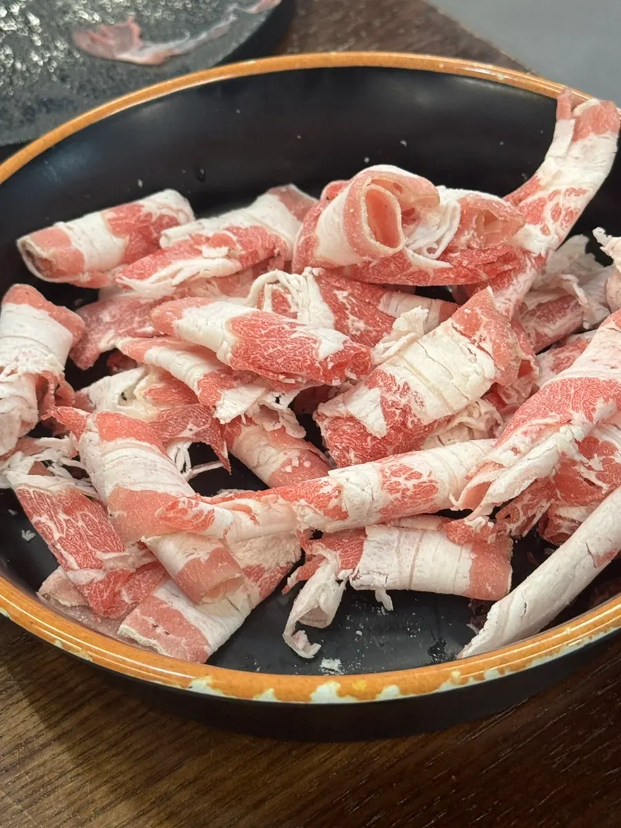 Plate of premium beef received from the review event